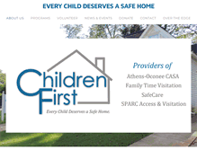 Tablet Screenshot of childrenfirst-inc.org